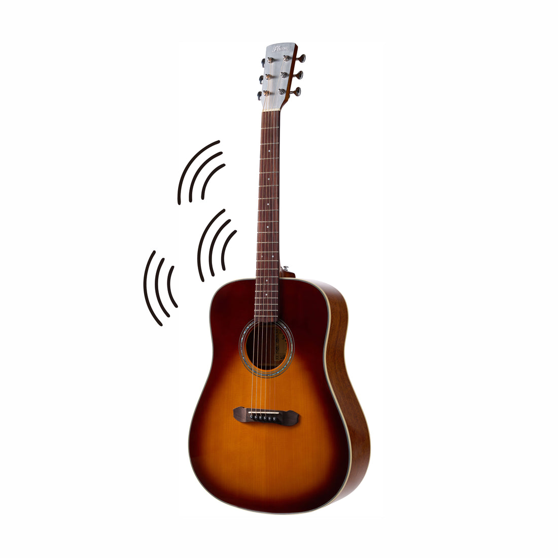 Fhosk Frequency-Acoustic 1D Mahogany/Spruce, Sunburst